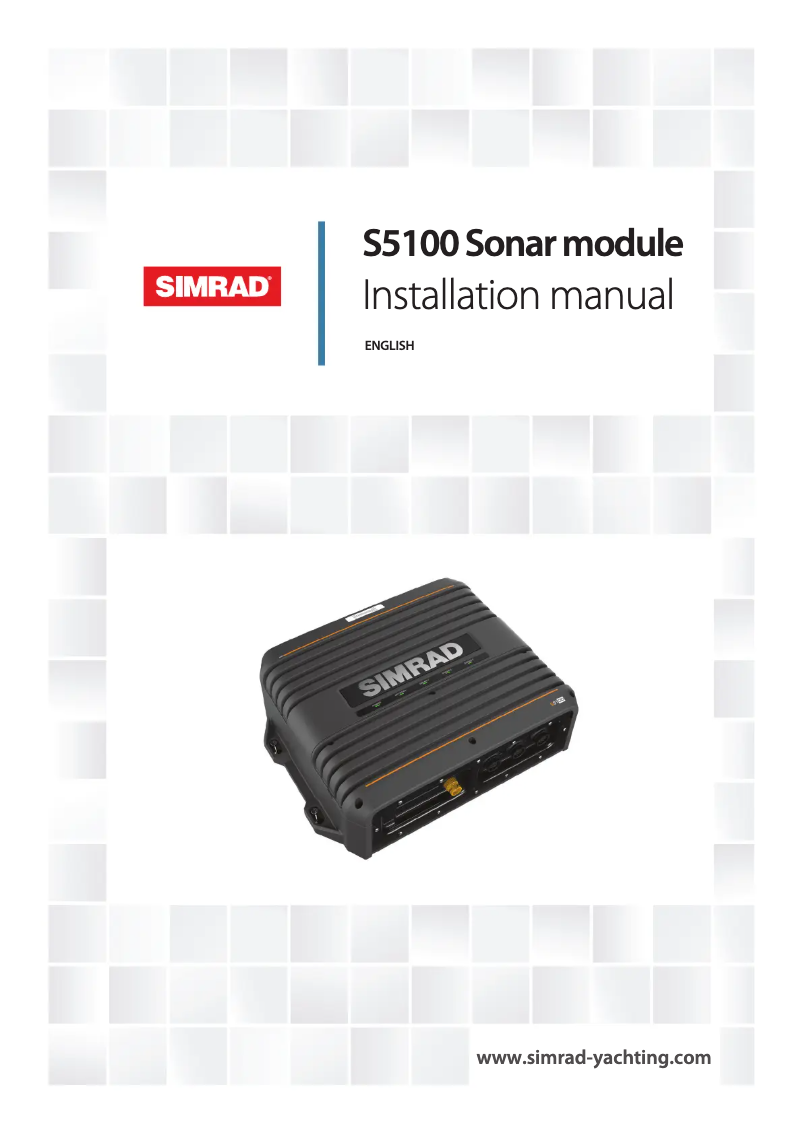 Page 1 de la notice Manuel utilisateur Simrad S5100