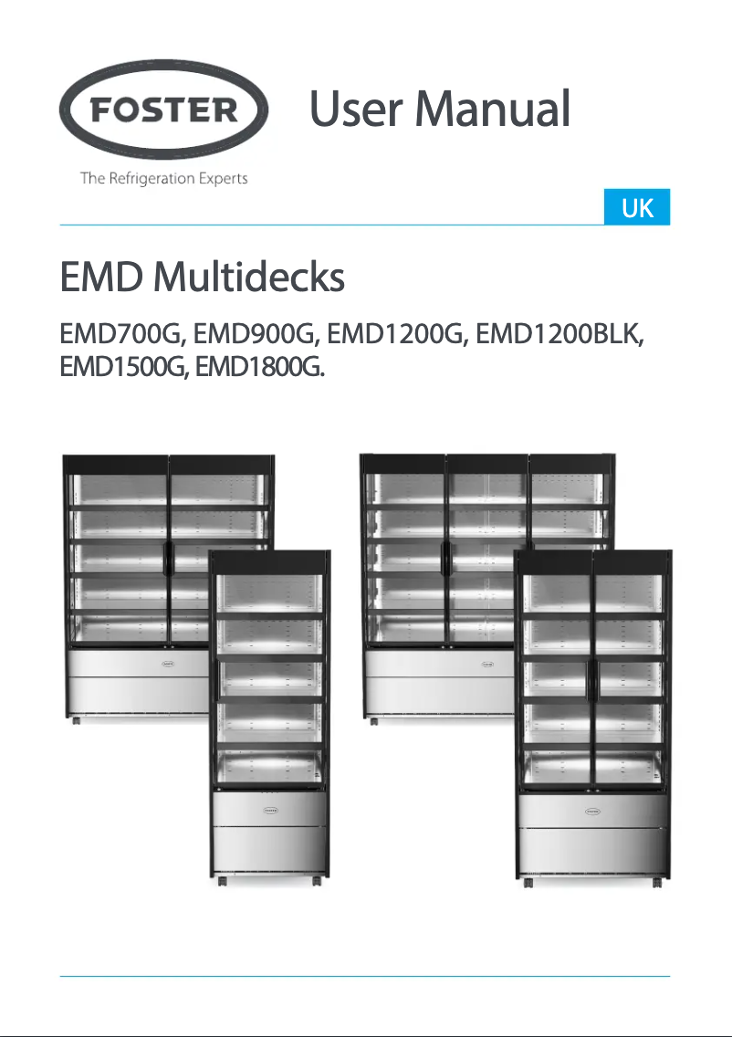 Page n°1 - Manuel utilisateur Foster EMD1800G