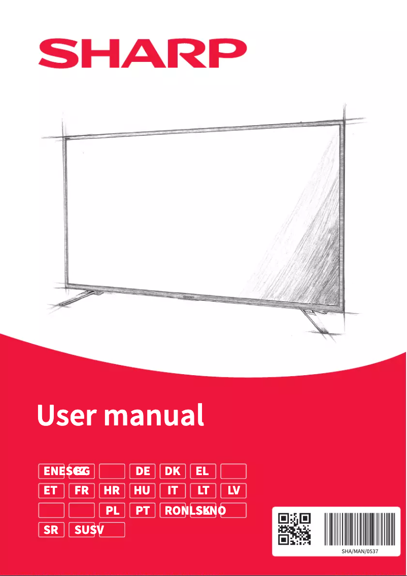 Page n°1 - Manuel utilisateur Sharp 40CF3E