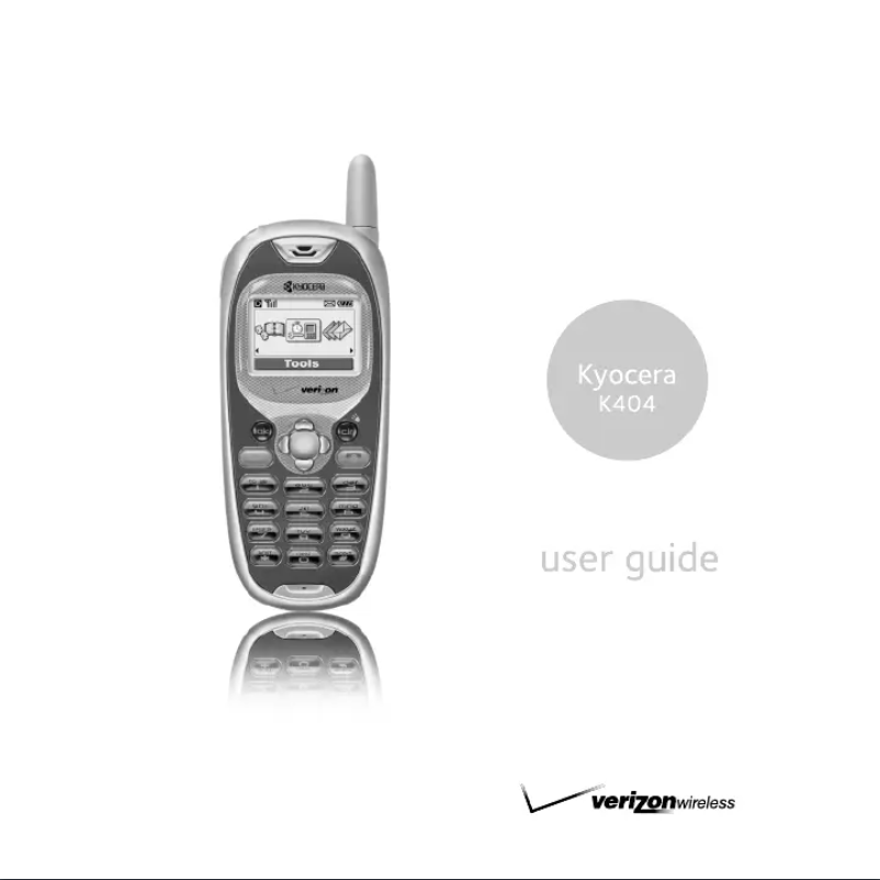 Página 1 del manual Manual de usuario Kyocera K404