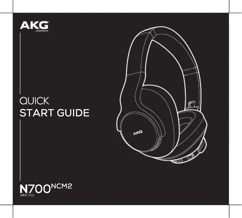 Page n°1 - Guide de démarrage rapide AKG N700NCM2 Wireless