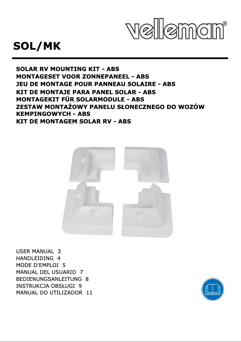 Page n°1 - Manuel utilisateur Velleman SOL/MK