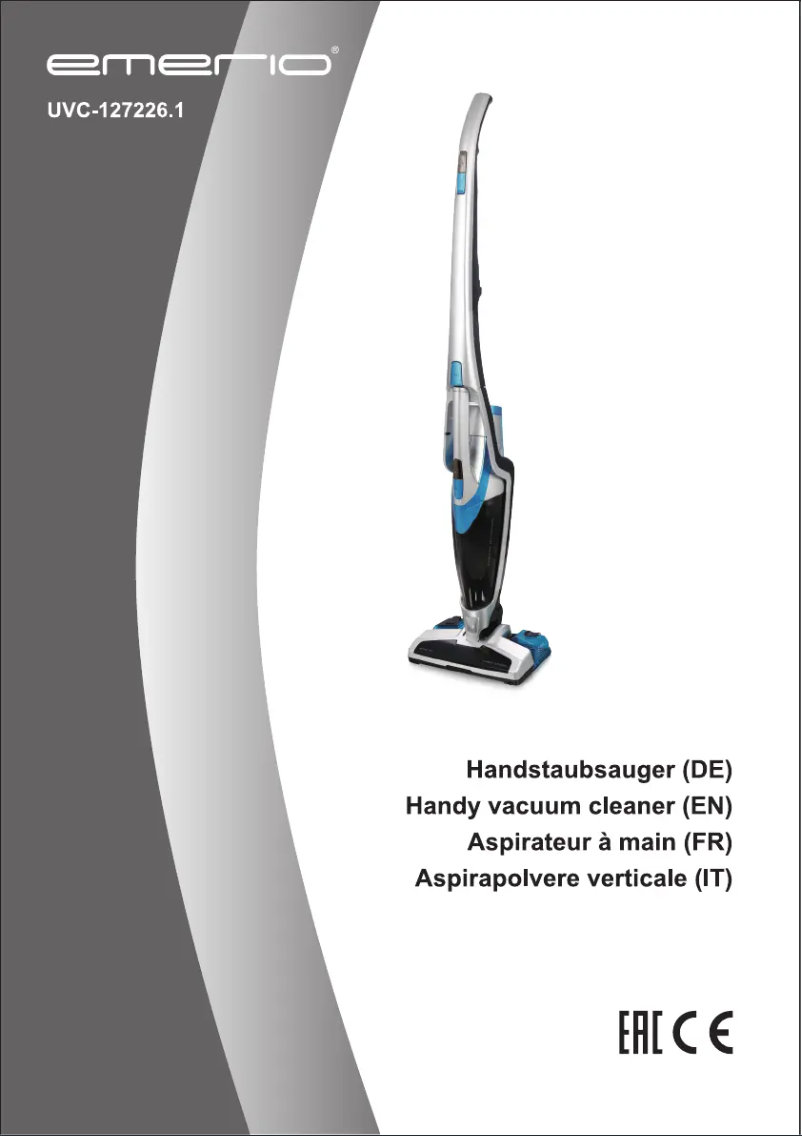 Page n°1 - Manuel utilisateur Emerio UVC-127226