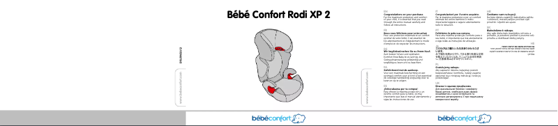 Page 1 de la notice Manuel utilisateur Bebe Confort Rodi XP 2