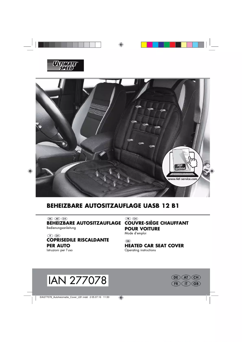 Página 1 del manual Manual de usuario Ultimate Speed UASB 12 B1