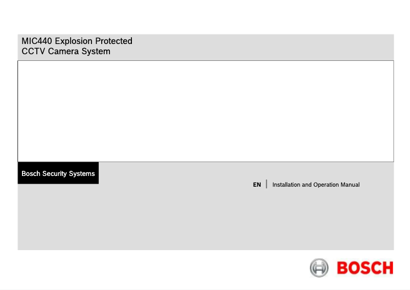 Página 1 del manual Manual de usuario Bosch MIC440