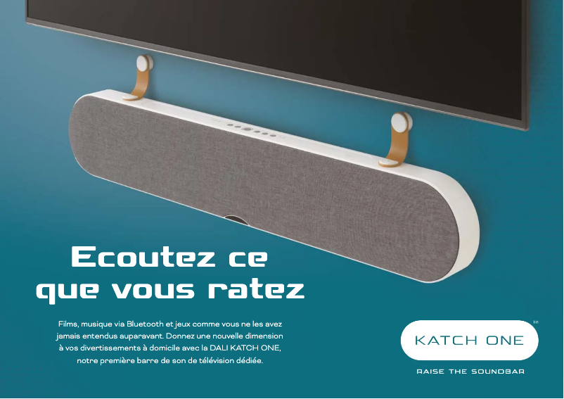 Page 1 of the manual Brochure Dali Katch One