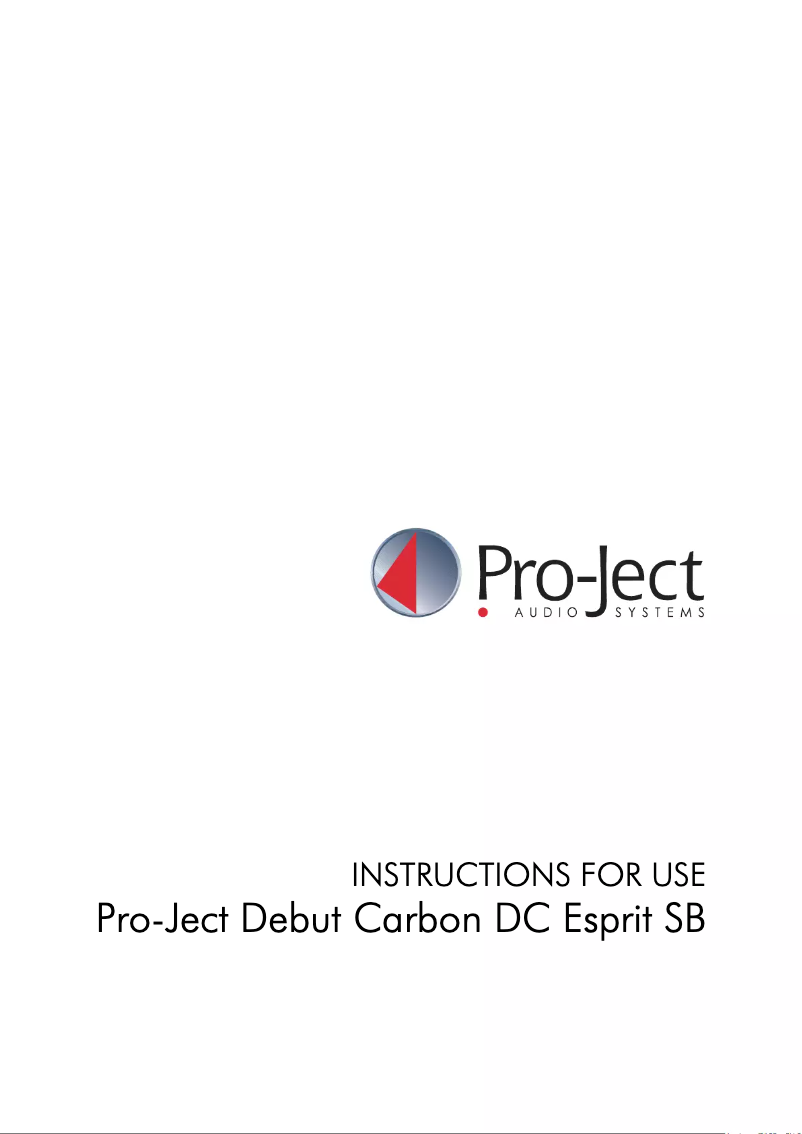 Page n°1 - Manuel utilisateur Pro-Ject PS01-Wave