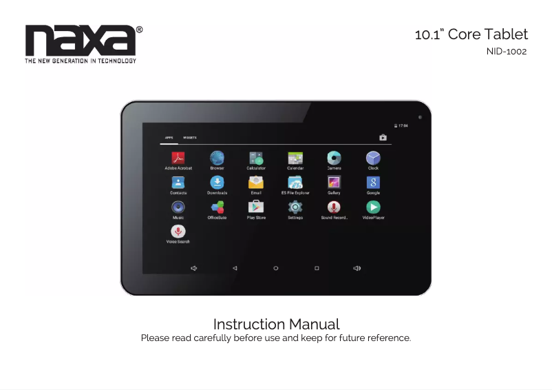 Page 1 de la notice Manuel utilisateur Naxa NID-1002