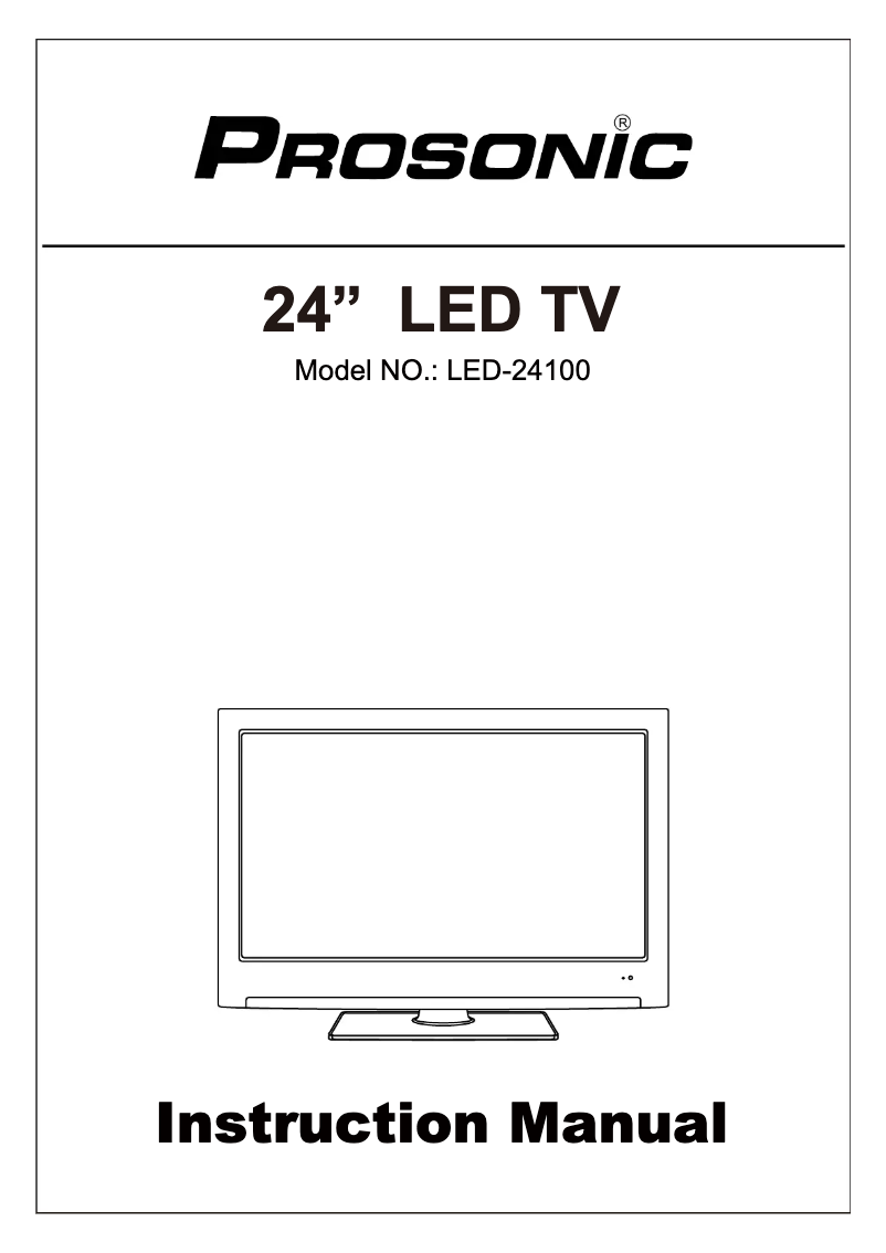 Image de la première page du manuel de l'appareil LED-24100