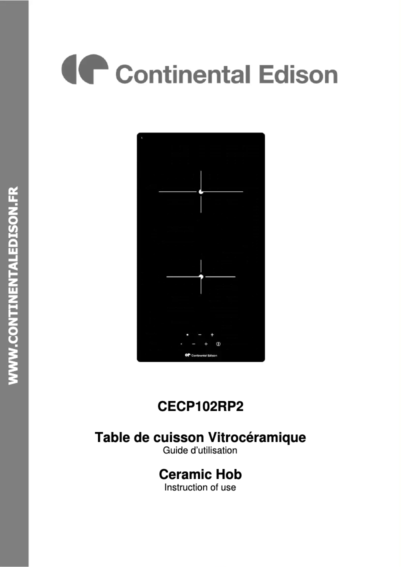 Image de la première page du manuel de l'appareil CECP102RP2