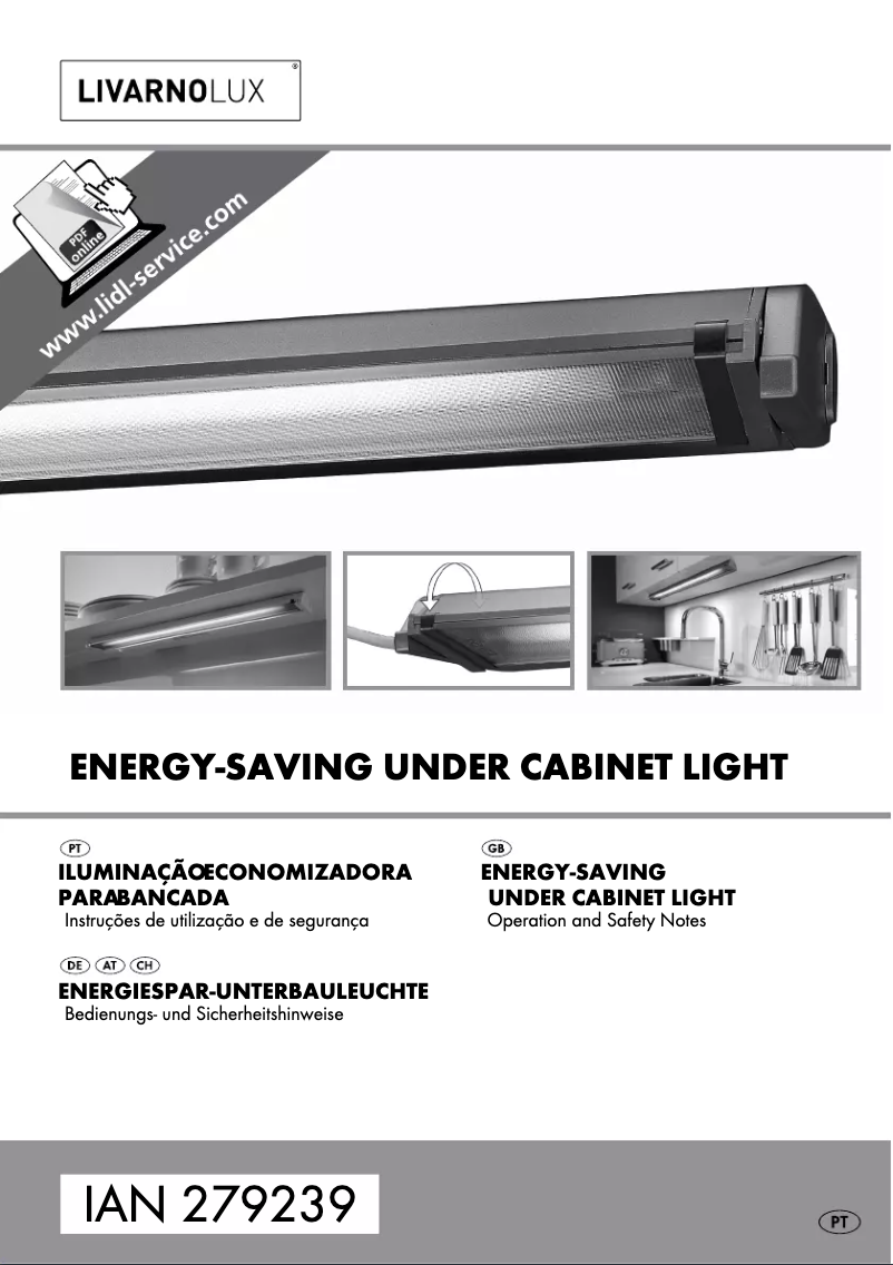 Page 1 de la notice Manuel utilisateur Livarno Lux IAN 279239