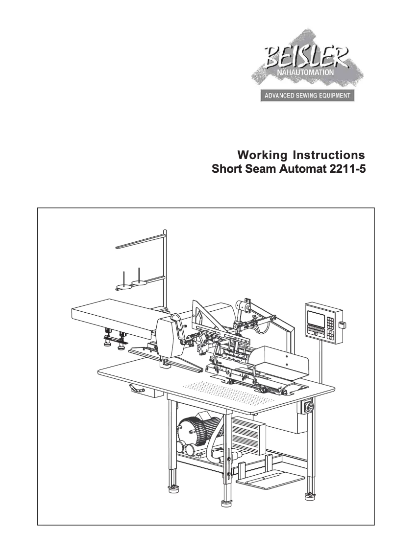 Page n°1 - Manuel utilisateur Dürkopp Adler 2211