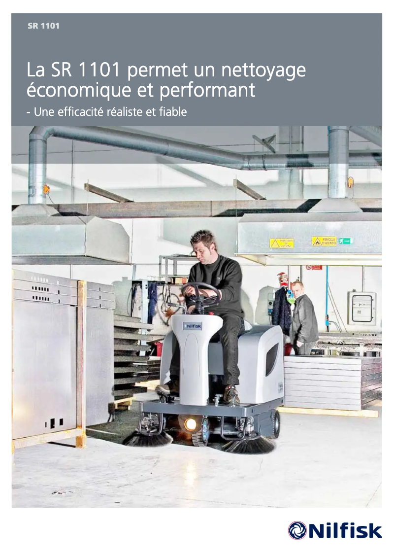 Page 1 de la notice Brochure Nilfisk SR 1101 B