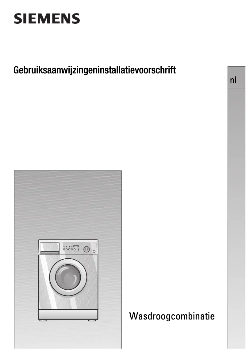 Page 1 de la notice Manuel utilisateur Siemens WDI1440