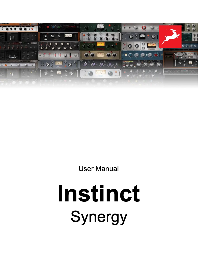 Page 1 of the manual User Manual Antelope Audio Instinct Synergy