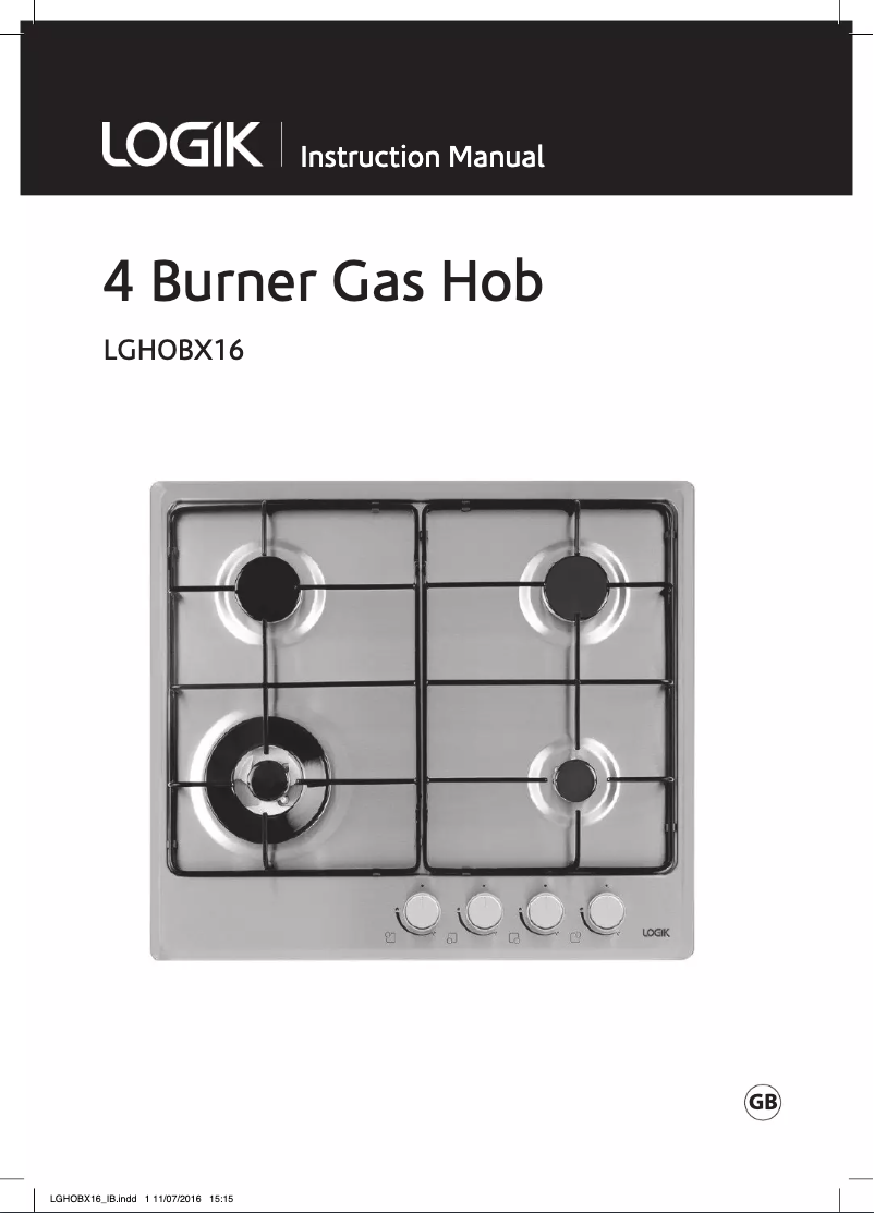 Image de la première page du manuel de l'appareil LGHOBX16