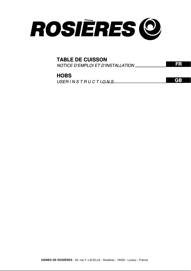 Image de la première page du manuel de l'appareil RBI 635 GE
