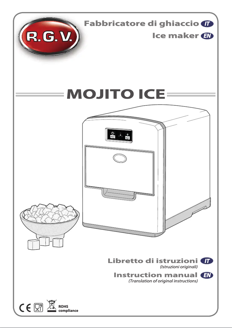 Page 1 de la notice Manuel utilisateur RGV Mojito Ice