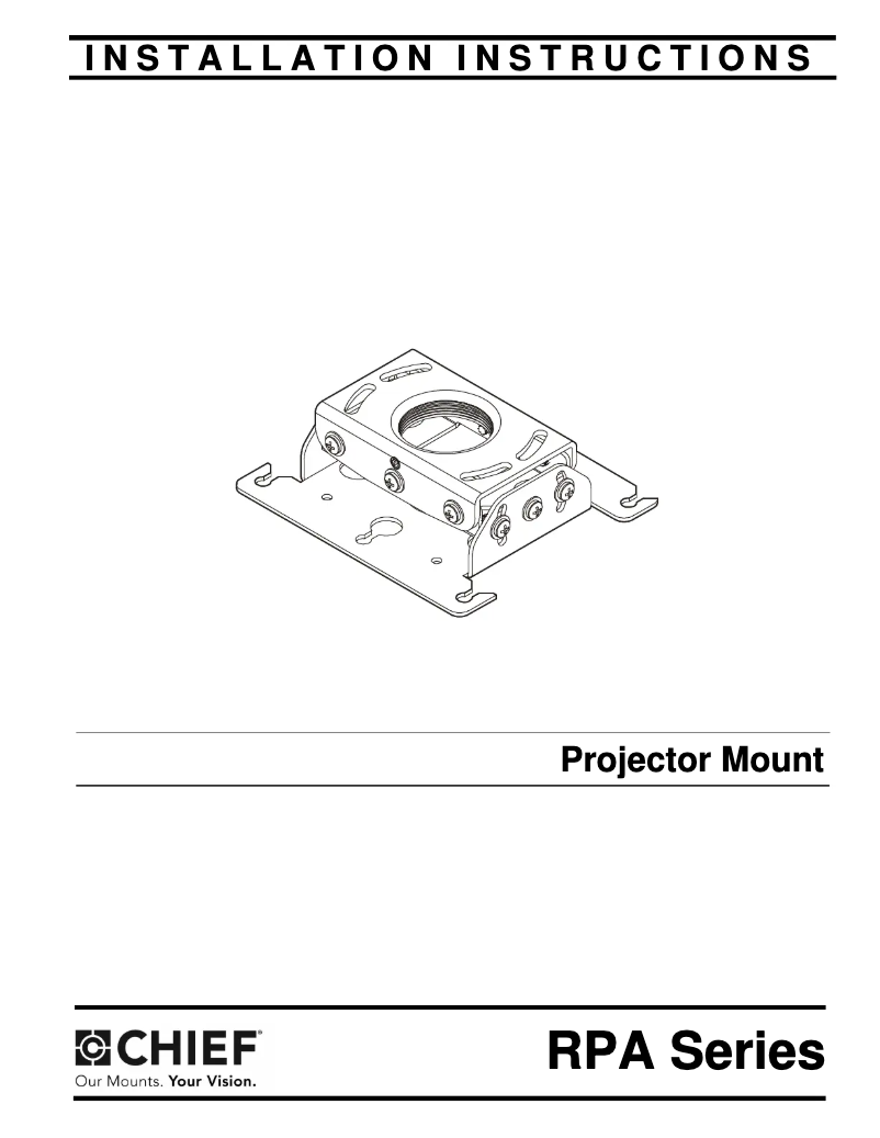 Image de la première page du manuel de l'appareil RPA275