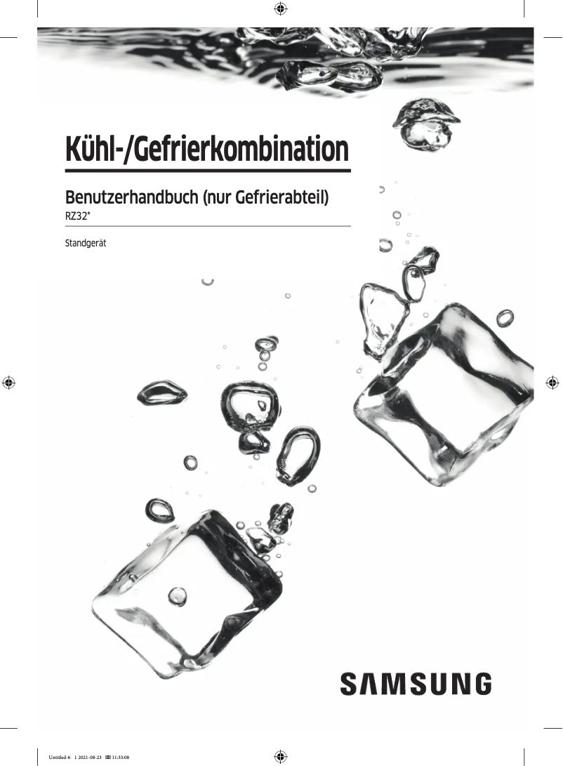 Page n°1 - Manuel utilisateur Samsung RZ32M753EB1