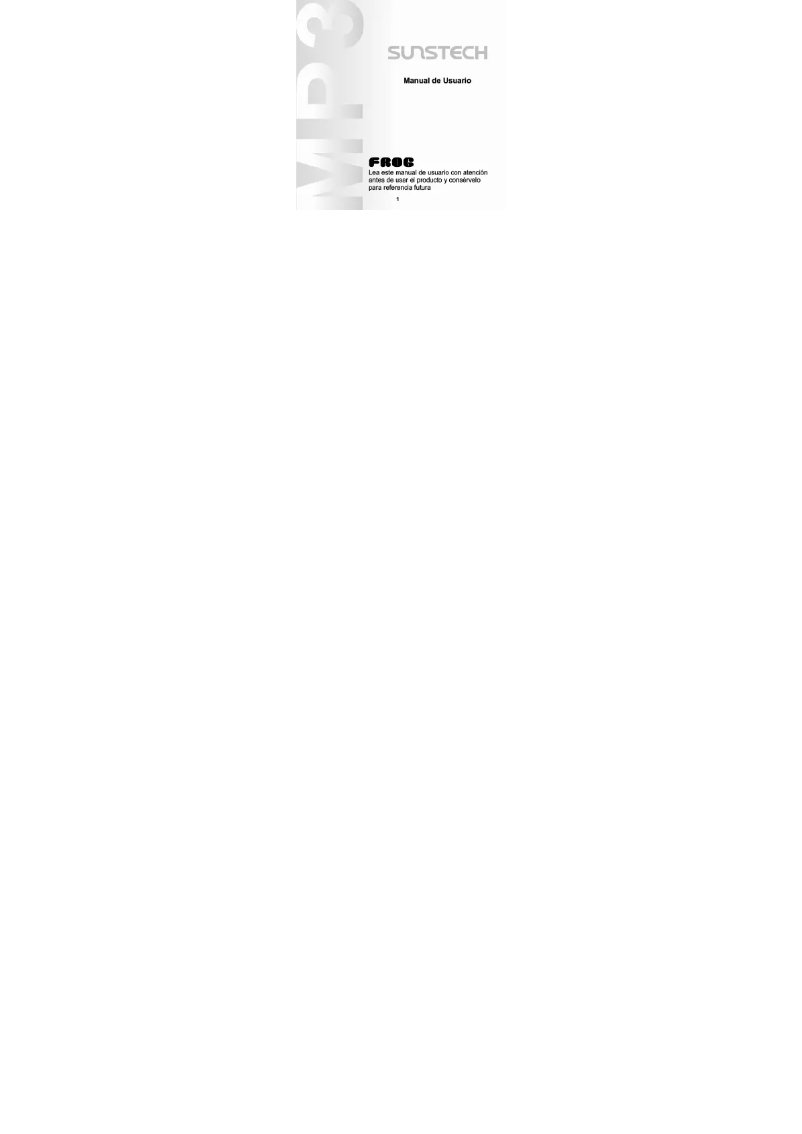 Page n°1 - Manuel utilisateur Sunstech Frog
