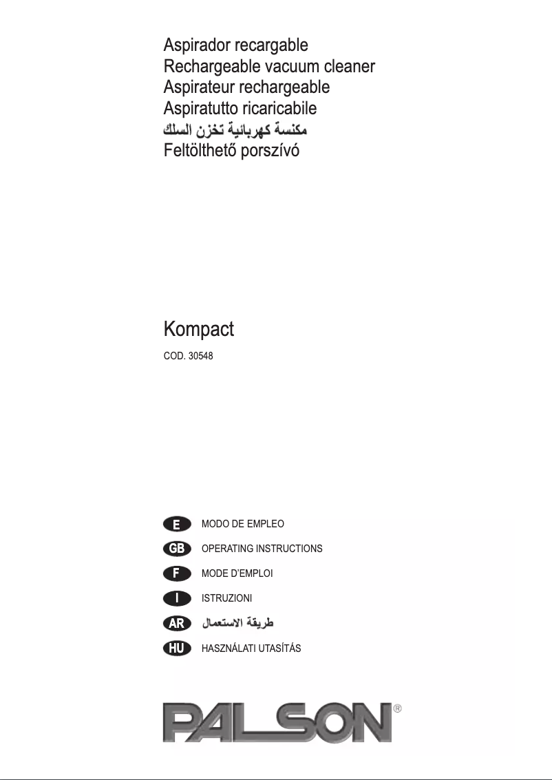 Página 1 del manual Manual de usuario Palson Kompact