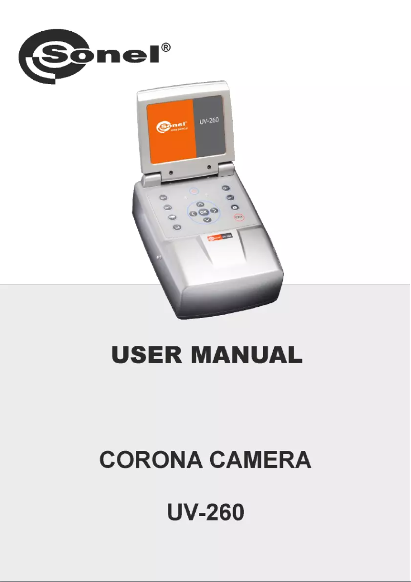 Page n°1 - Manuel utilisateur Sonel UV-260