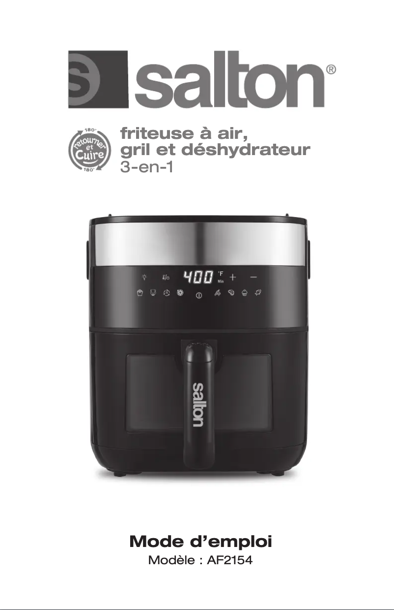 Page 1 de la notice Manuel utilisateur Salton AF2154