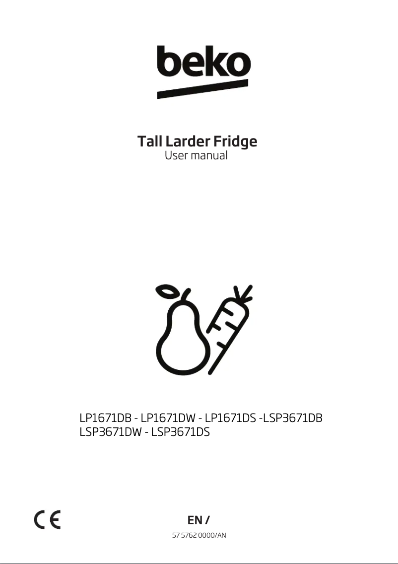 Page 1 de la notice Manuel utilisateur Beko LSP3671DB