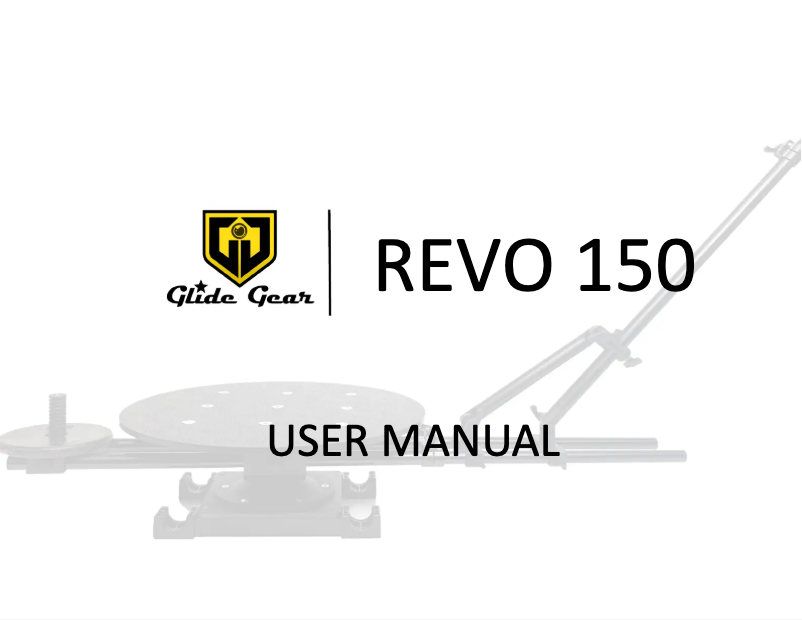 Page n°1 - Manuel utilisateur Glide Gear REVO 150