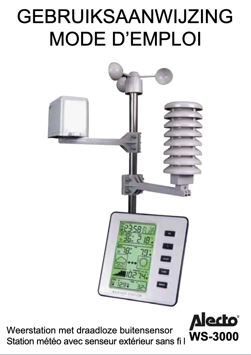 Page n°1 - Manuel utilisateur Alecto WS-3000