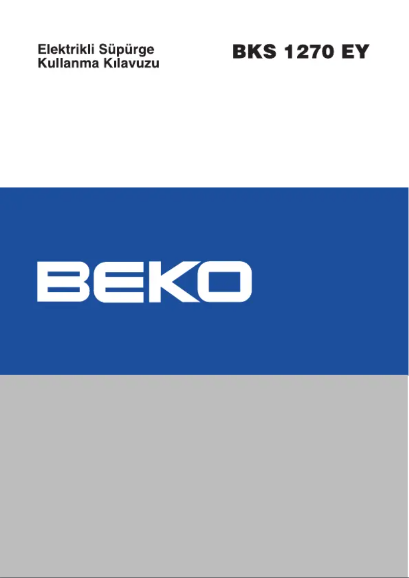 Page 1 de la notice Manuel utilisateur Beko BKS 1270 Y