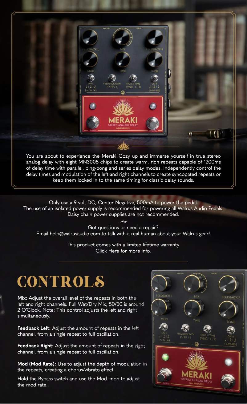 Image de la première page du manuel de l'appareil Meraki