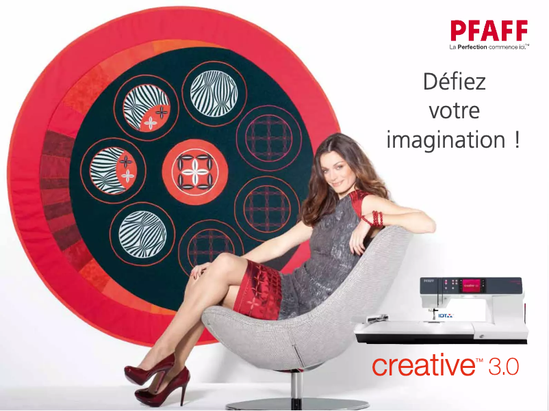 Page 1 de la notice Brochure Pfaff creative 3.0