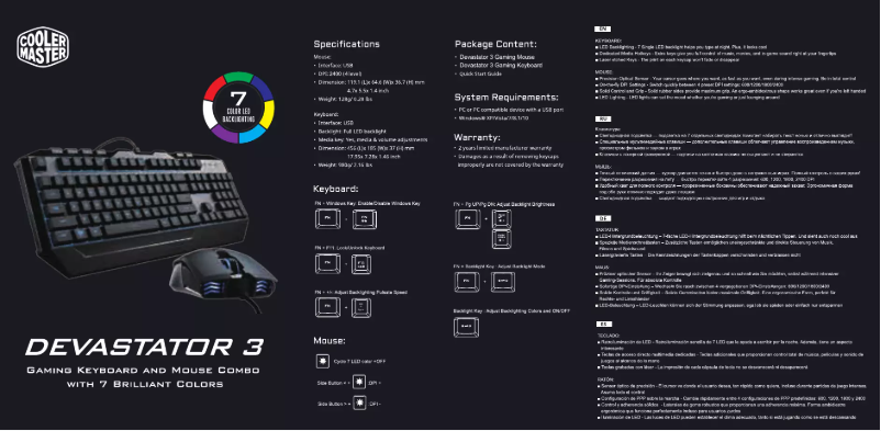Image de la première page du manuel de l'appareil MM110