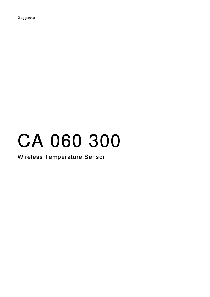 Image de la première page du manuel de l'appareil CI262101