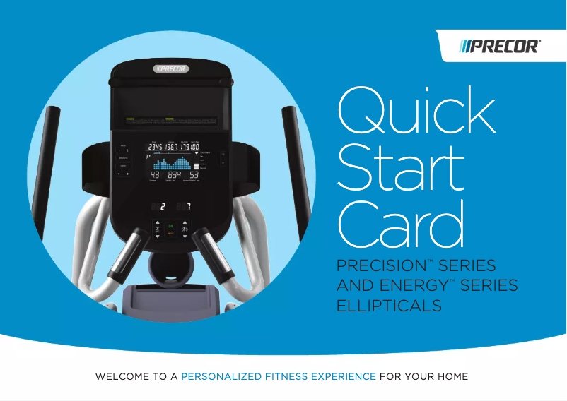 Page 1 de la notice Manuel utilisateur Precor EFX 423