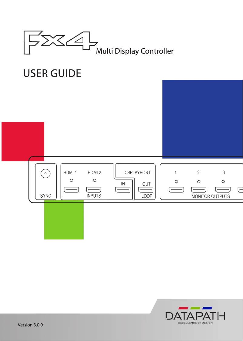 Image de la première page du manuel de l'appareil Fx4