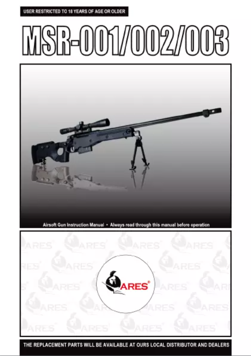 Page n°1 - Manuel utilisateur Ares MSR-003
