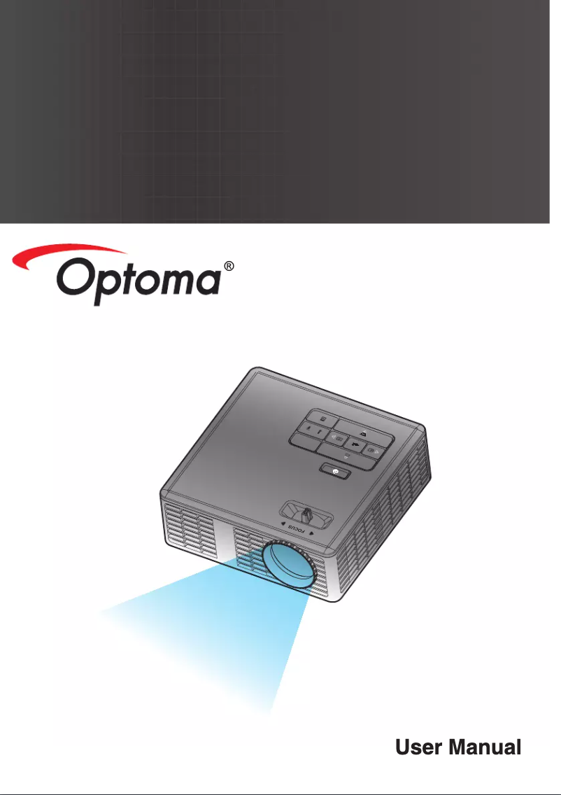 Page n°1 - Manuel utilisateur Optoma ML750