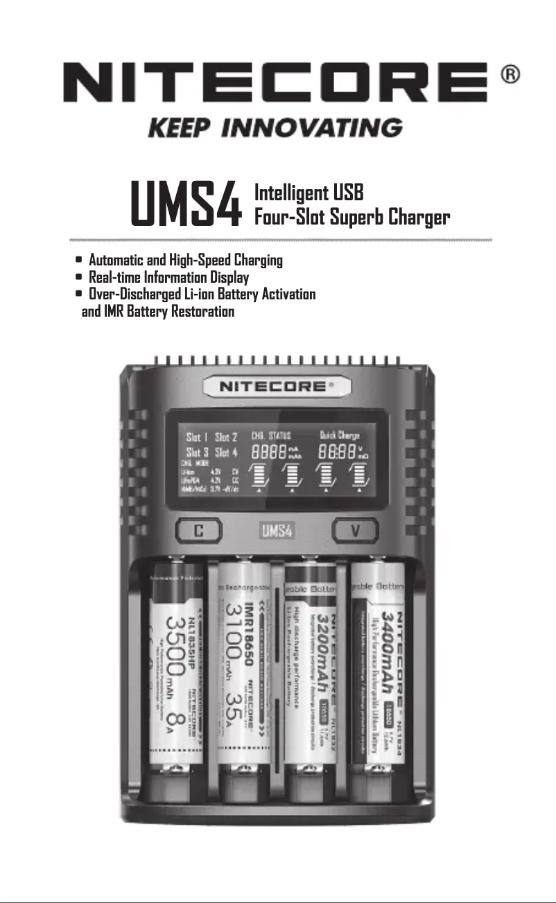 Page n°1 - Manuel utilisateur Nitecore UMS4