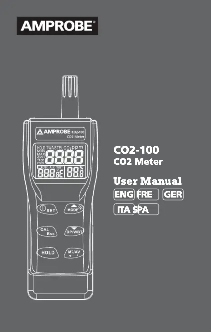 Image de la première page du manuel de l'appareil CO2-100