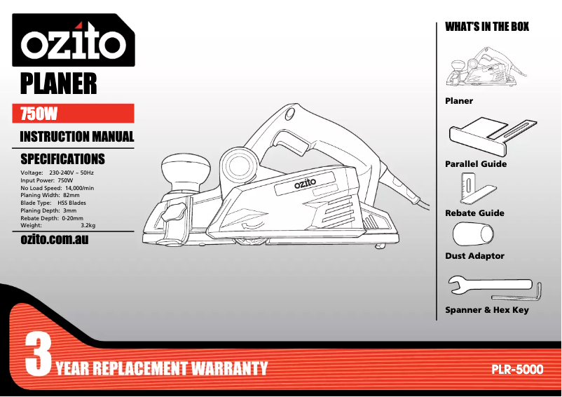 Página 1 del manual Manual de usuario Ozito PLR-5000