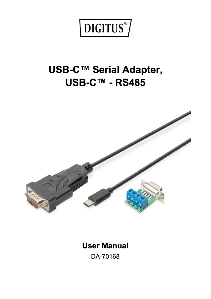 Página 1 del manual Manual de instrucciones Digitus DA-70168