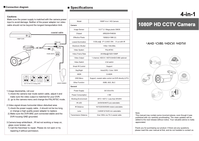 Image de la première page du manuel de l'appareil ELAX-2812DV