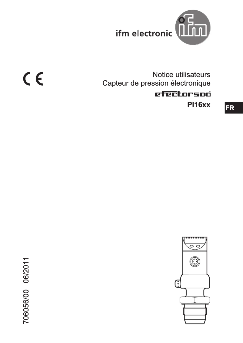 Page n°1 - Manuel utilisateur IFM PI1699