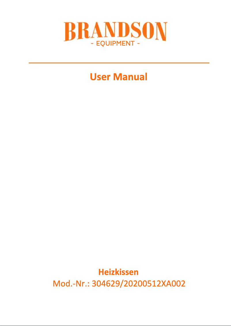 Page n°1 - Manuel utilisateur Brandson 304629