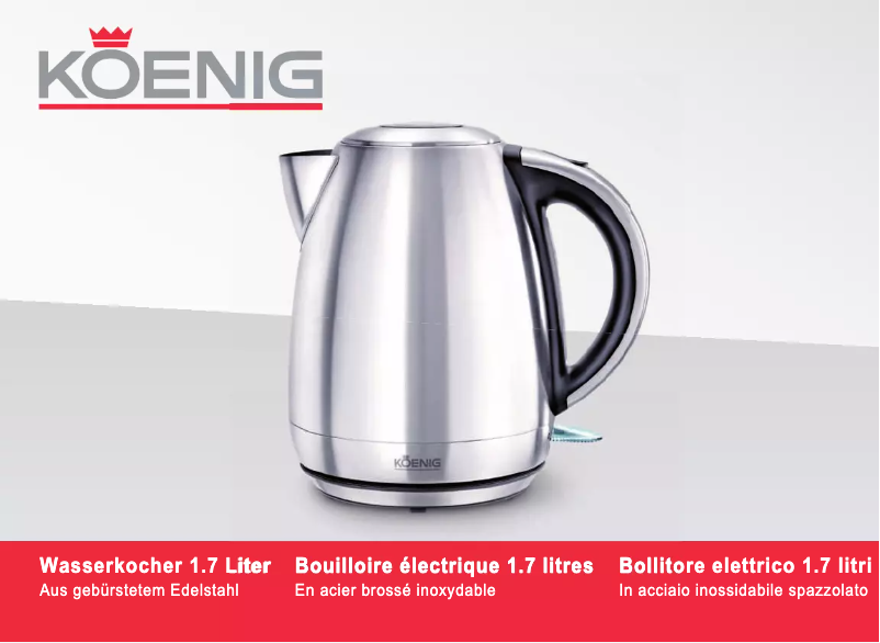 Page 1 de la notice Manuel utilisateur Koenig B02136