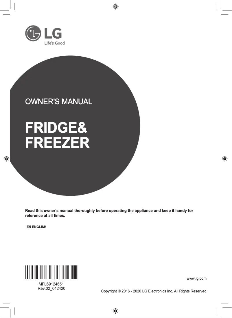 Page 1 de la notice Manuel utilisateur LG GS-J6011SB